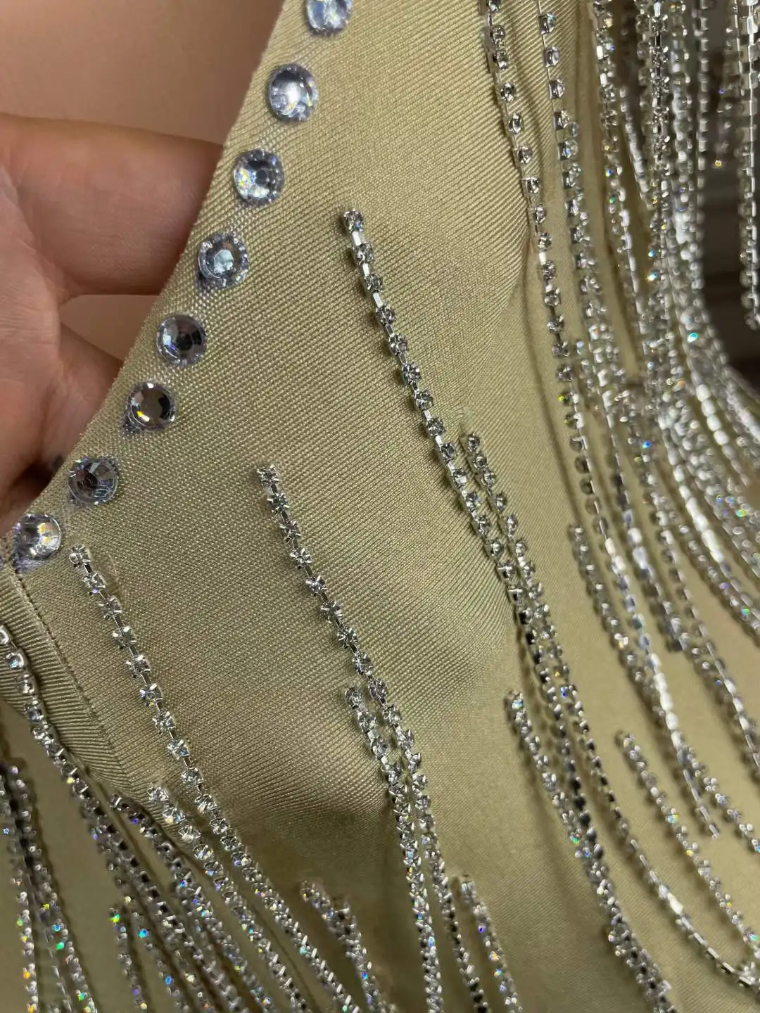 Kobiety cekiny Rhinestone urodziny oszałamiająca scena frędzle body bal Party klub nocny Drag Queen wykonaj kombinezony piosenkarza 2025