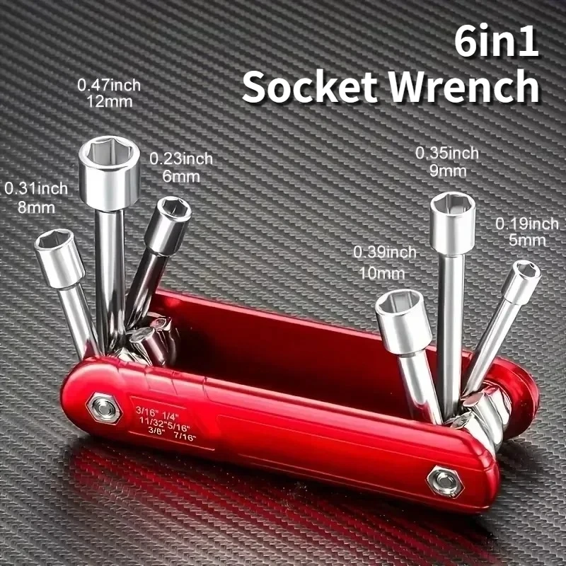 

Набор торцевых ключей, гайковерт, портативные шестигранные отвертки, шестигранный ключ, многофункциональные бытовые ручные инструменты