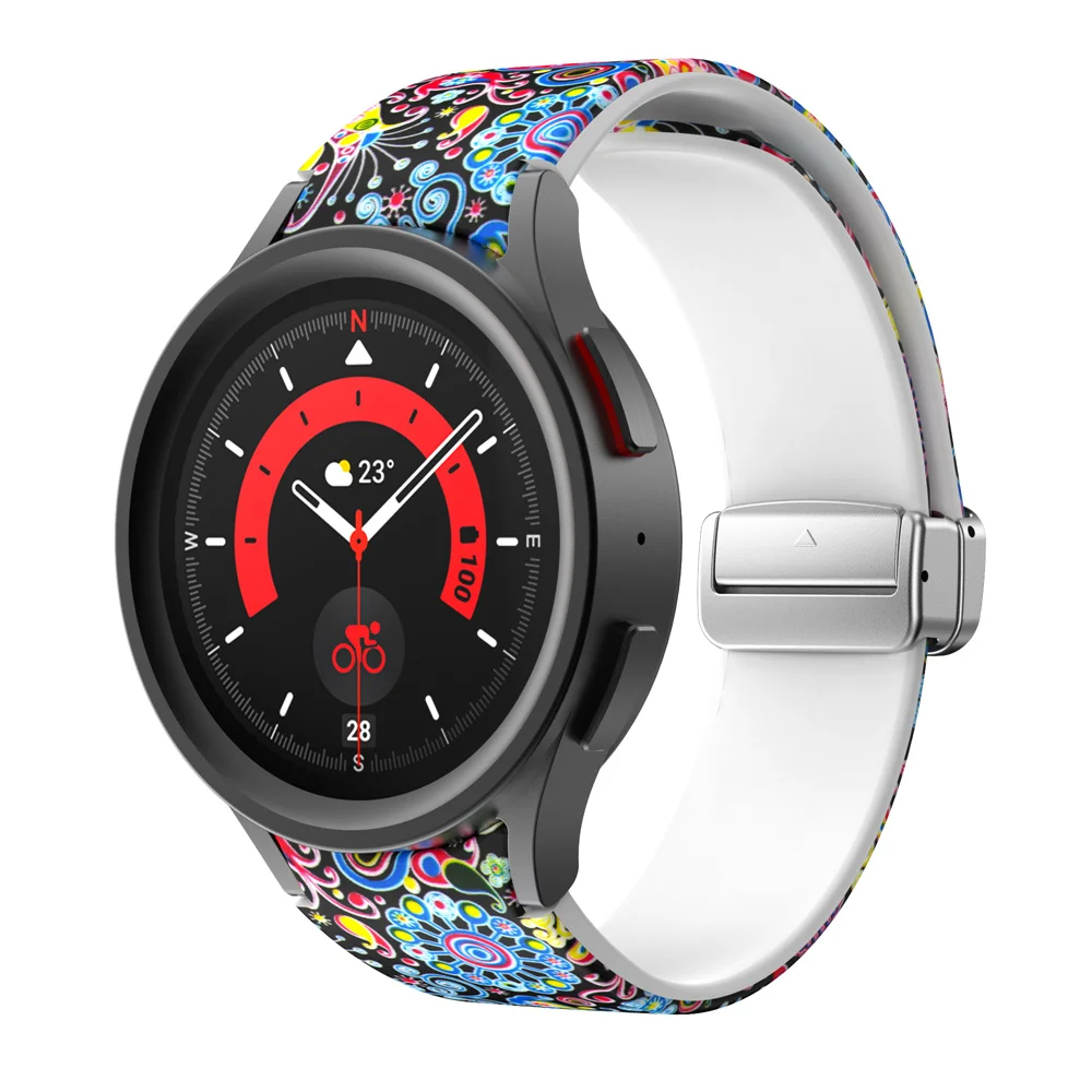 Correa de silicona Original para Samsung Galaxy Watch 4, Correa clásica de 46mm, 42mm, correa de silicona para Galaxy Watch 5/pro/4, 44mm, 40mm, 20mm