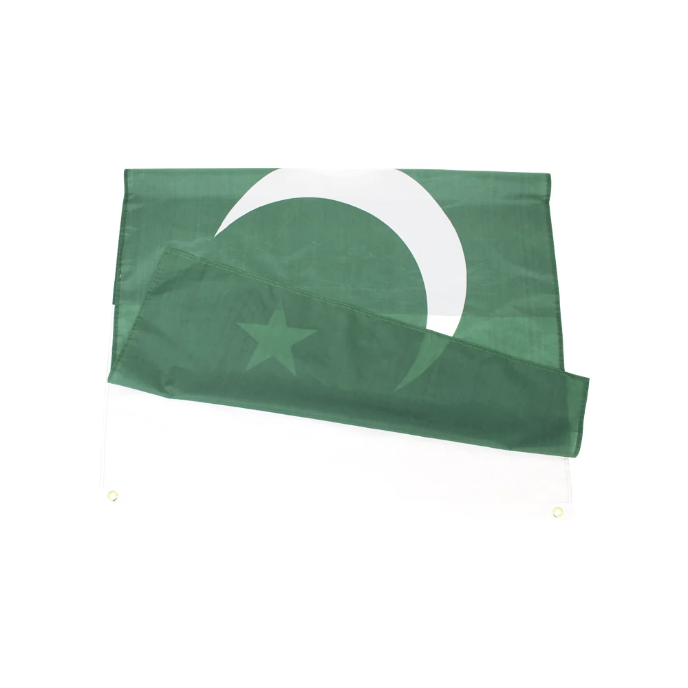 FLAGap 90X150CMFlag of Pakistan It is also known in Pakistan as the Star and Half Moon Flag with 2 buckles
