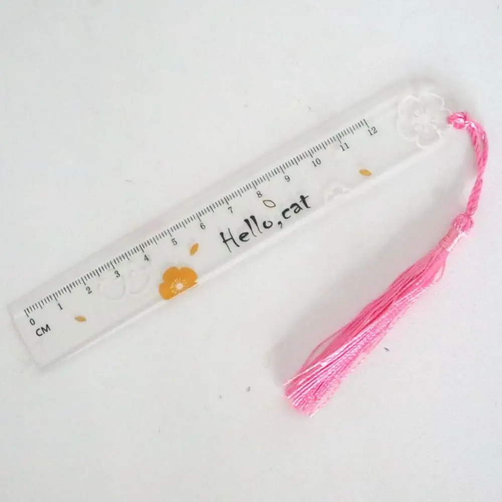 DIY 透明アクリル読書ブックマーク花カラフルなタッセルブッククリップかわいいヴィンテージブックページマーカー学生