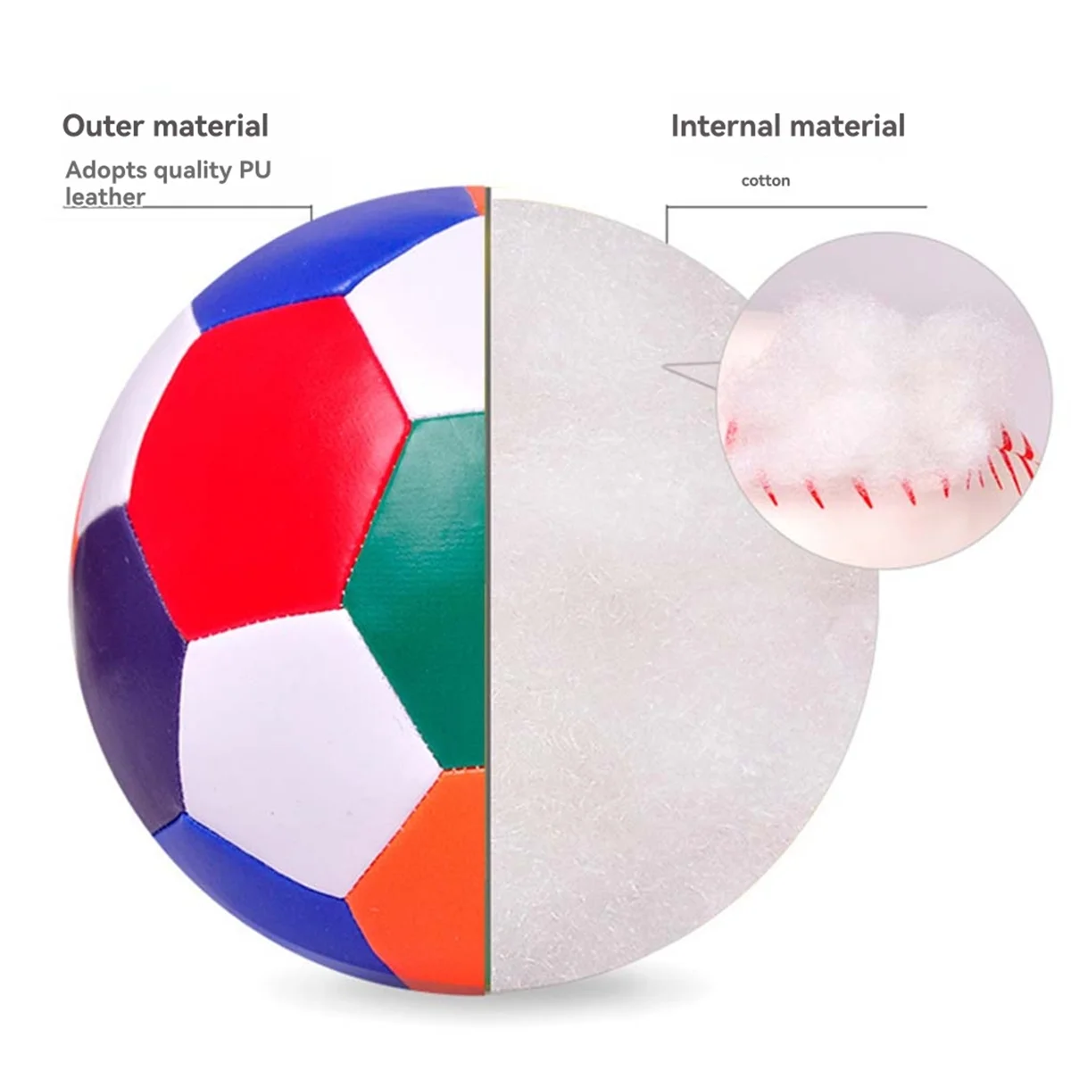 AAA87 Silent Soccer Ball Indoor Silent Foam Football Leichter, stummgeschalteter springender Ball Air Bounce Silent Basketball Ball