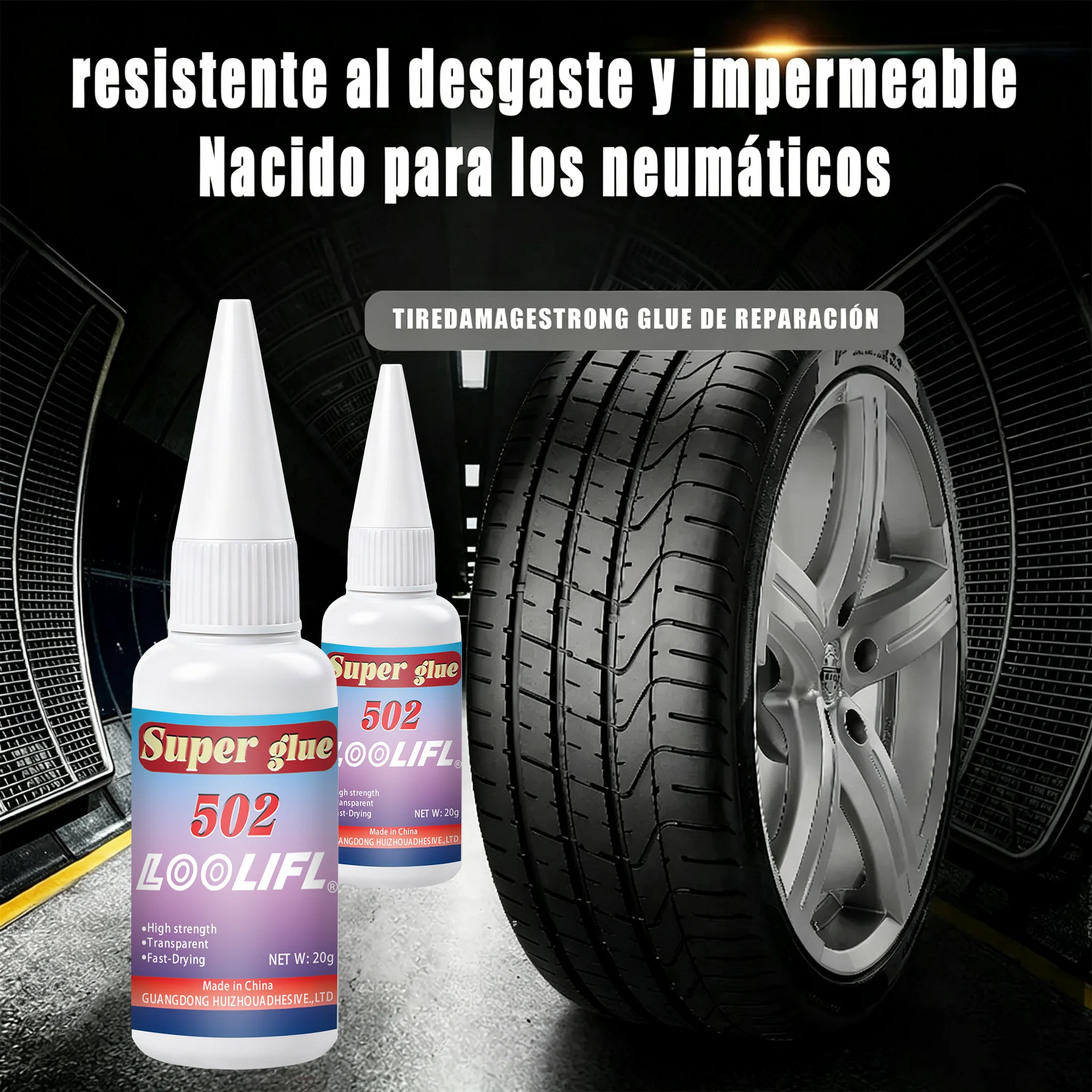 502 Three-Second Instant-Drying Strong Adhesive, DIY Craft Glue, Rubber-Specific Glue, Using Cyanoacrylate Formula, Quickly Sets in 3 Seconds, Instantly Bonds Metal, Plastic, Wood, Ceramic, Glass, Leather, Rubber, and view 5