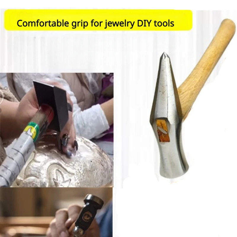 1PCS Conical Hammer Multifunctional Welding Chipping Hammers Jewelry Making Shaping Goldsmith DIY Jewellers Repair Tools