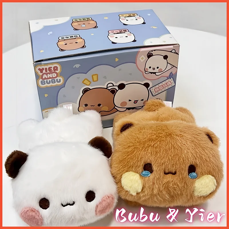 Panda Bubu & Yier Cute Desktop Companion, Plush Wrist Rest Comfort Support For Office & Gaming, Bubu & Yier Soft Plush Toy Gift