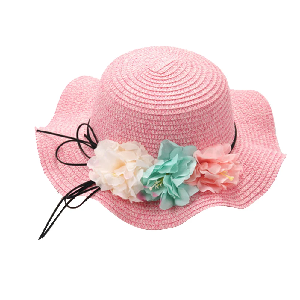 

Children Beach Kids Outdoor Sun Hats Summer Wide Brim Straw Protection Hat Large Floppy Bucket Hat Vacation