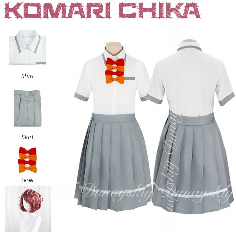

too many losing heroines! Anime Komari Chika Cosplay With The School Uniform A Member Of Art Society Cosplay Costume Full Of Set