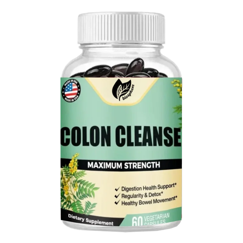 Colon Cleansing - All Natural Herbal Formula Capsules, Intestinal Health and Healthy Metabolism Support 60 Vegetable Capsules