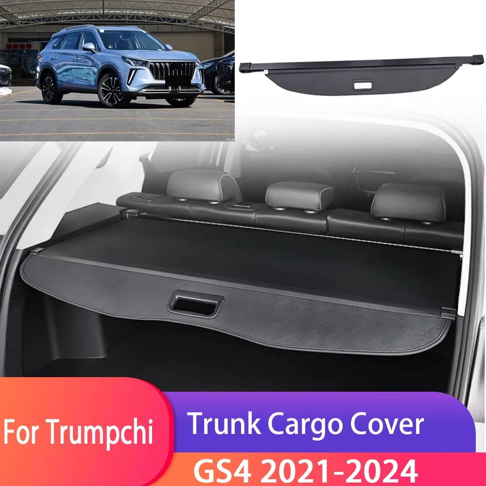 

Car Trunk Cargo Cover For GAC Trumpchi GS4 2021 2022 2023 2024 Luggage Storage Security Shield Curtain Partition Mat Accessorie