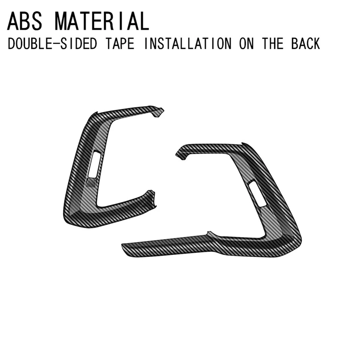 

For Mazda CX-60 2022 2023 Carbon Fiber Car Front Dashboard Air Vent Outlet Cover Trim Frame Sticker Accessories RHD