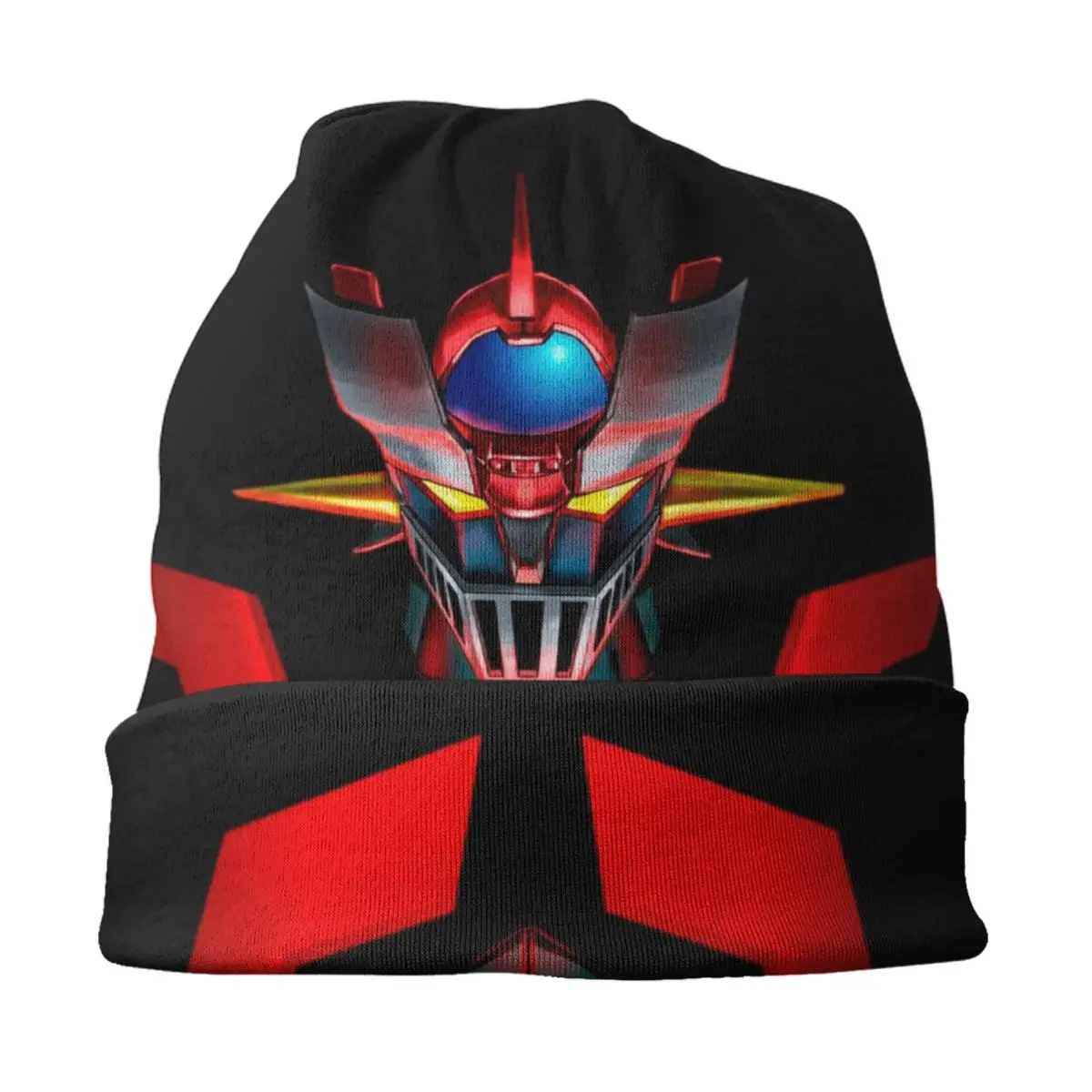 Mazinger Z Mad Robot Skullies Beanies Caps Unisex Winter Warm Knitting Hat Fashion Adult Grendizer Bonnet Hats Outdoor Ski Cap