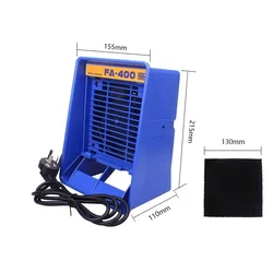FA-400 soldering iron soldering tin electric soldering smoke exhaust filter electronic maintenance exhaust fan activated carbon