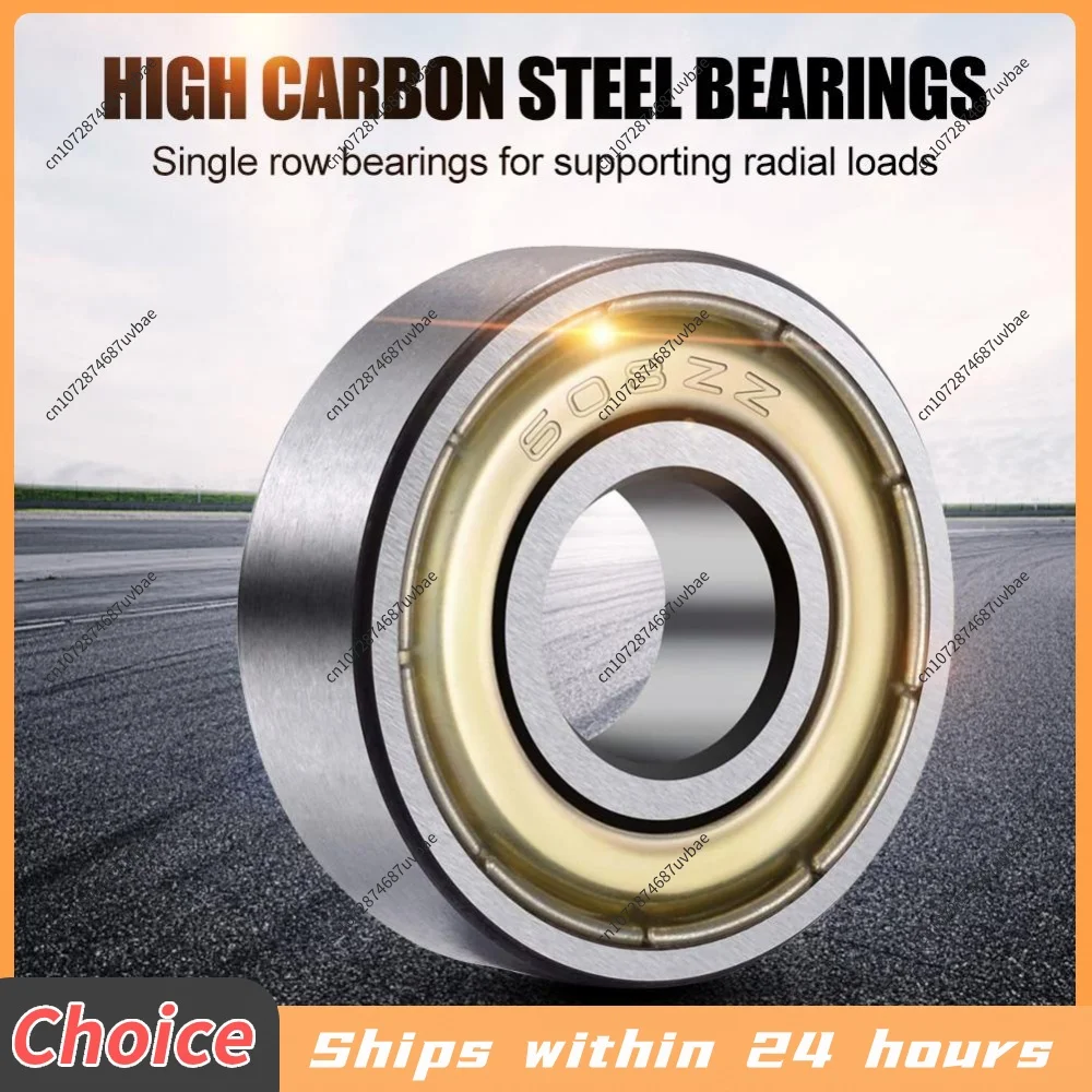 10Pcs 608ZZ Skateboard Ball Bearings Double Shield Miniature Bearing Single Row 8x22x7mm for Skateboards Inline Skates Scooters