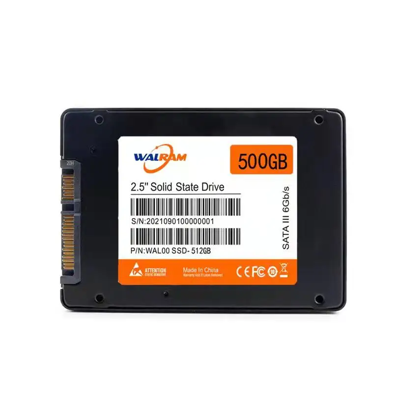 WALRAM 5Pcs/10Pcs Sata3 Ssd 240Gb 2.5 SSD 120GB 128GB 256GB 500GB ฮาร์ดดิสก์ไดรฟ์ภายในสำหรับแล็ปท็อป