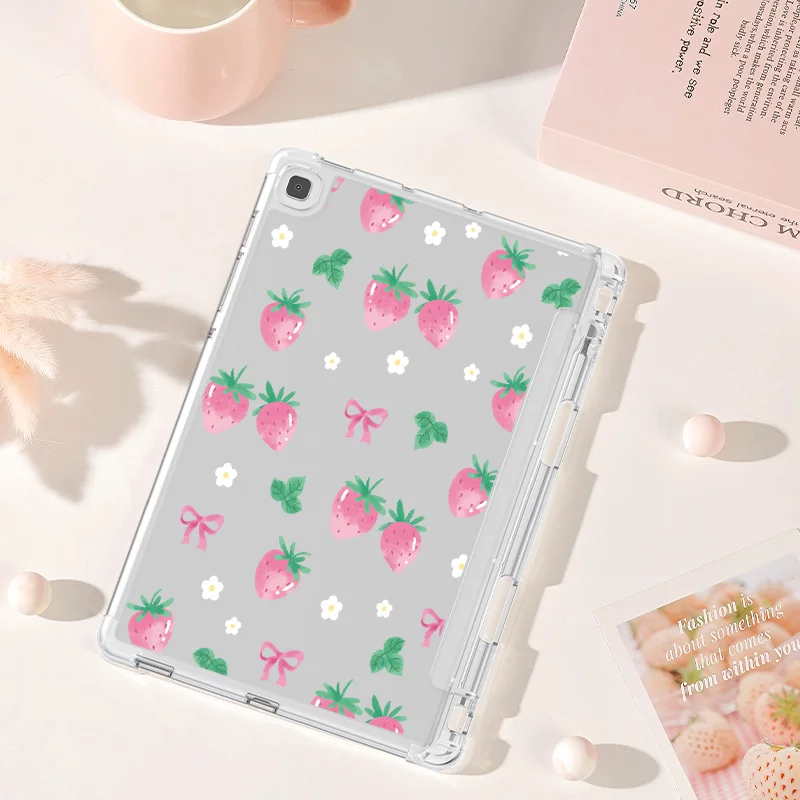 Samsung Galaxy soft back cover, suitable for Tab A7 lite 8.7, S7/S8/S9/S9FE 11, A8 10.5, A9+,S7+/S8+12.4 inch, built-in pen slot