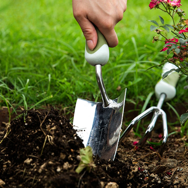 Садовые инструменты Лопата для посадки цветов в домашних условиях Грабли с тремя когтями Лопата для пересадки Инструменты в горшках