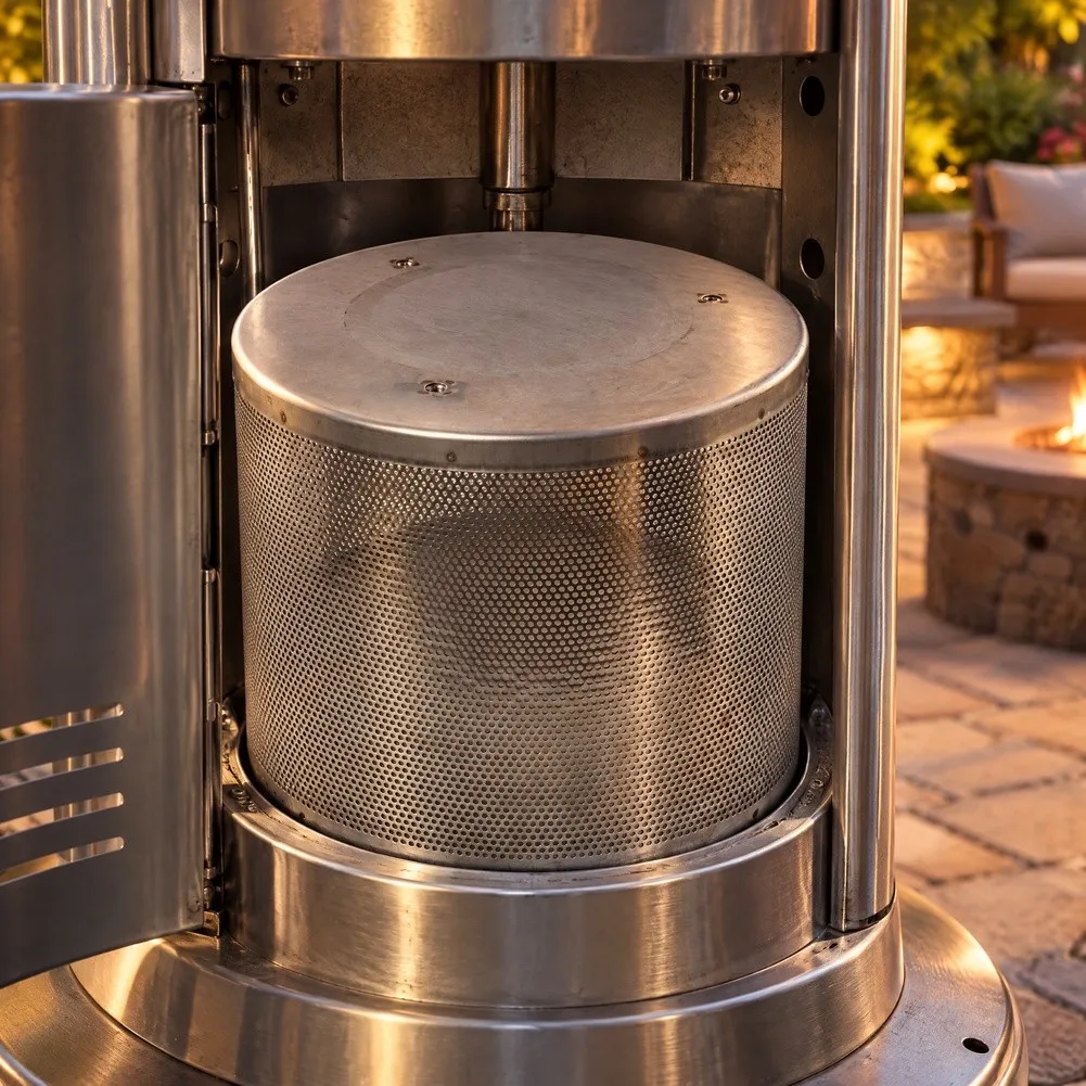 304 Stainless Steel Patio Heater Screen Replacement Designed to Fit Most Freestanding Gas Heaters Without Modification Required