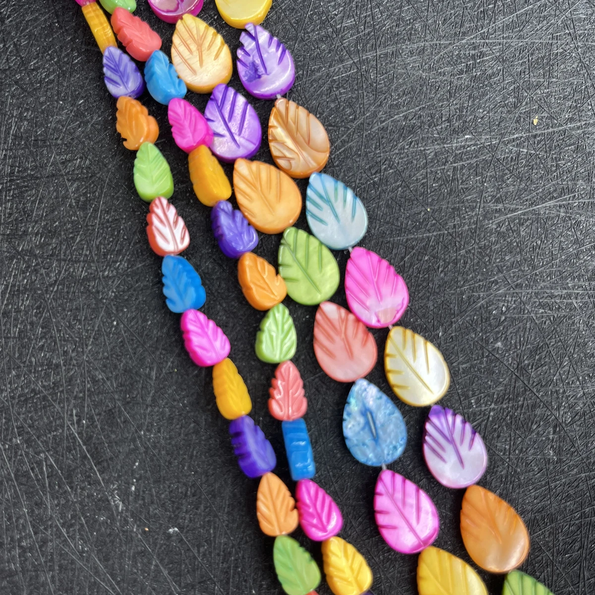 

10x15mm Natural Freshwater Leaf Colored Beads Shell Jewelry Making DIY Necklace Bracelet Earrings Accessory Wedding Women Gift