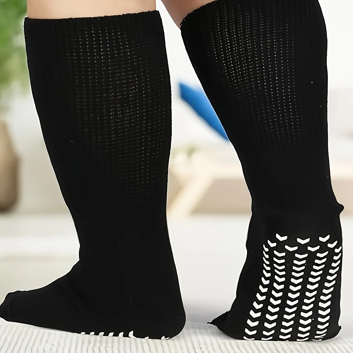 Extra Wide Socks for Swollen Feet,Soft Stretchy Senior Diabetic Socks,Men\'s and Women\'s Non-slip Non-slip Non-slip Non-slip Non-