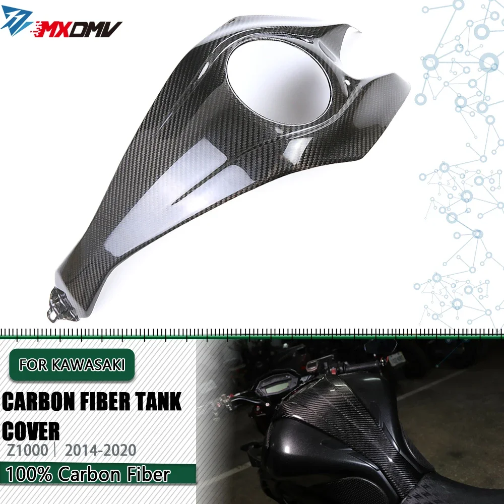 

For Kawasaki Z1000 Z 1000 100% Full Carbon Fiber Tank Cover Motorcycle Body Parts Fairing Kits 2014 -2023