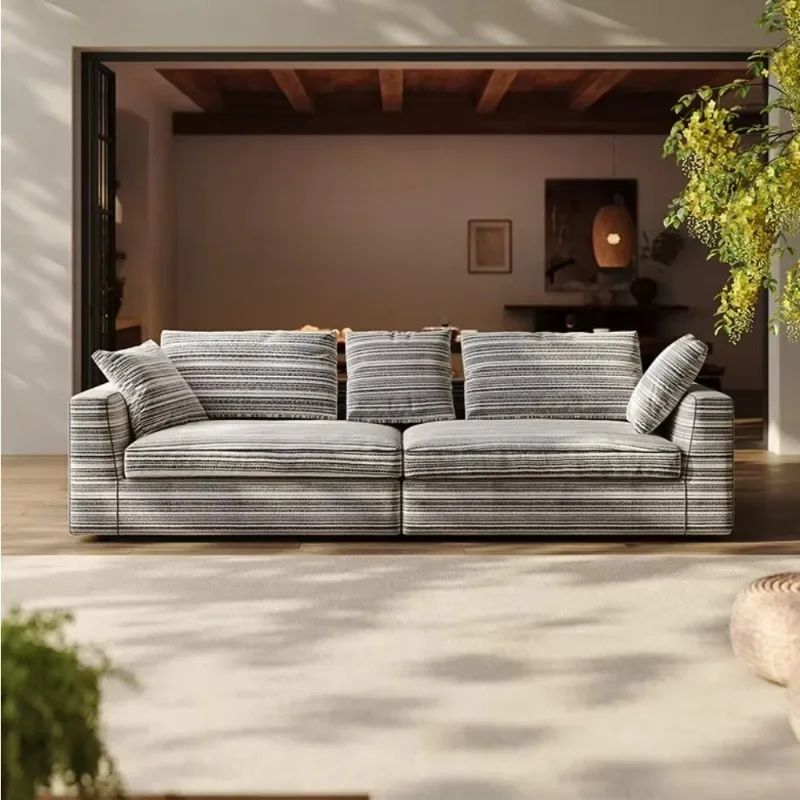 Italian Assembled Modular Sofa Eco Bubble Cloud Shape With Elastic Tufted Sponge Modern Luxury Fabric Living Room Sofa