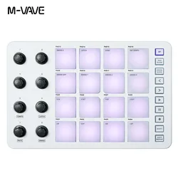 M-VAVE SMC-PAD LaunchPad  USB-C and portable design Wireless MIDI Controller Suitable for beginners