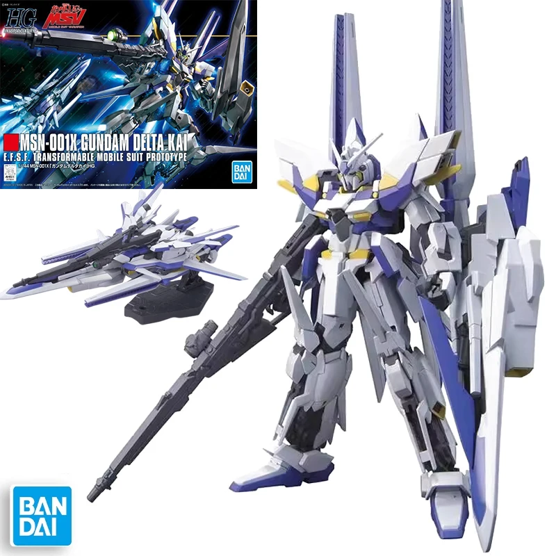

In stock Bandai HG HGUC 148 1/144 MSN-001X GUNDAM DELTA KAI cartoon character assembly model toy collections boy gift
