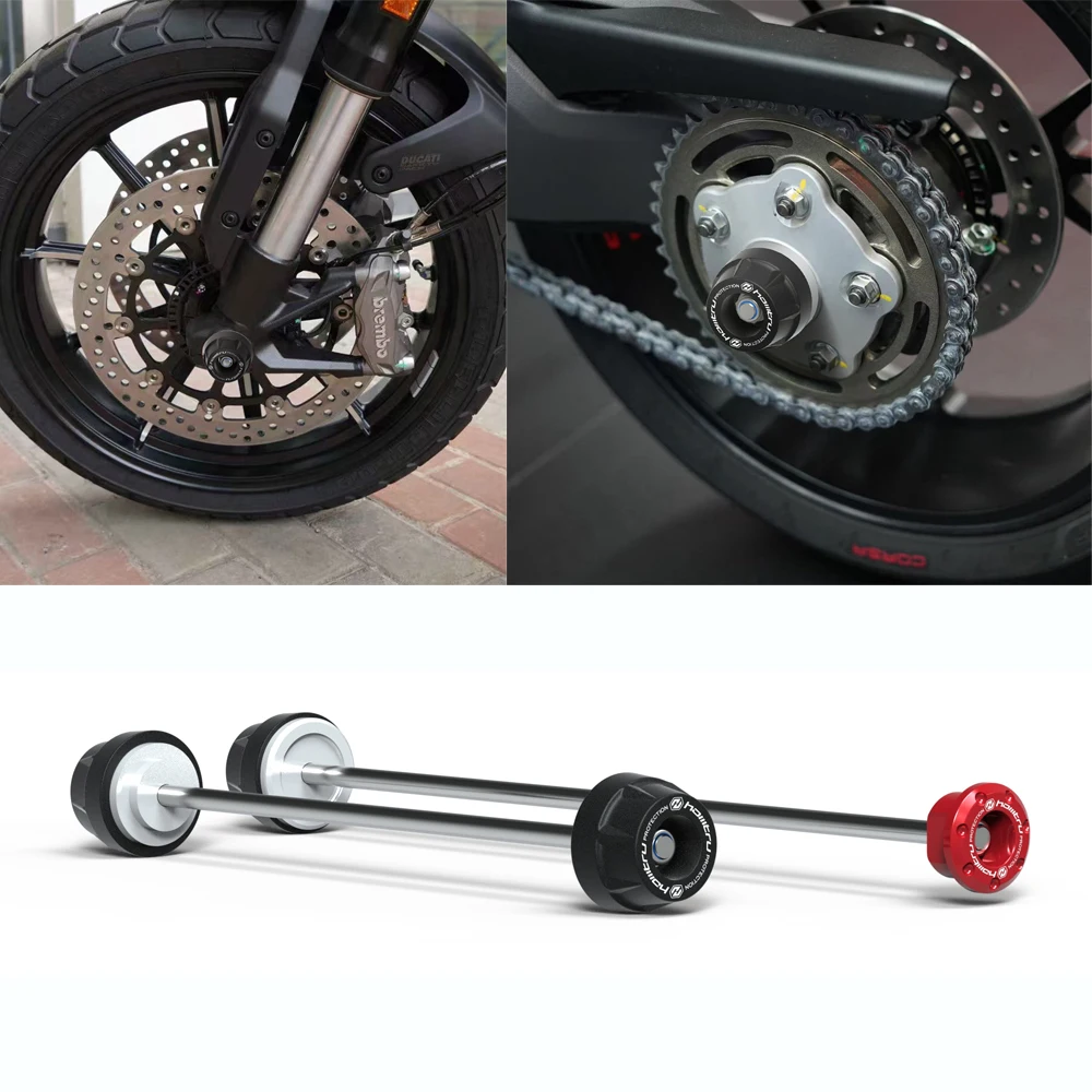 

for DUCATI Hyperstrada / Hypermotard 796 821 939 950 Motorcycle Spindle Bobbins Protection Set