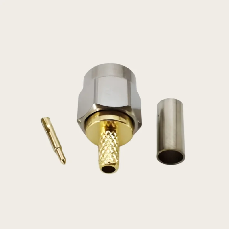 1pcs Stainless Steel Screw Sleeve SMA Male Crimping 50-1.5 RG316 RG178 Cable RF Connector adapters