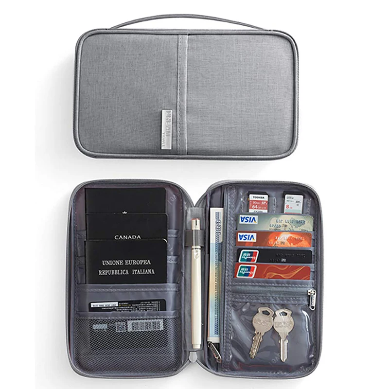 Travel Wallet Big Credit Card Wallets Organizer Waterproof Passport Holder Travel Accessories Document Bag Cardholder