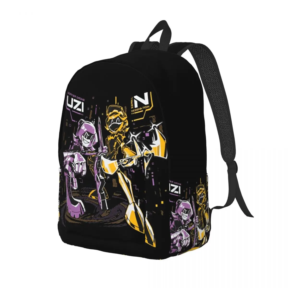 Murder Drones Cartoon Anime Teenage Backpack Lightweight High School Hiking Travel TV Series Daypack Men Women Laptop Canvas Bag