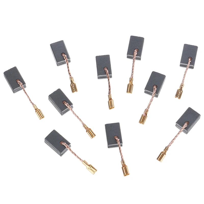 (Ce14)10pcs/set Copper Motor Carbon Brushes Set For Electric Hammer 6*8.5*13.5mm