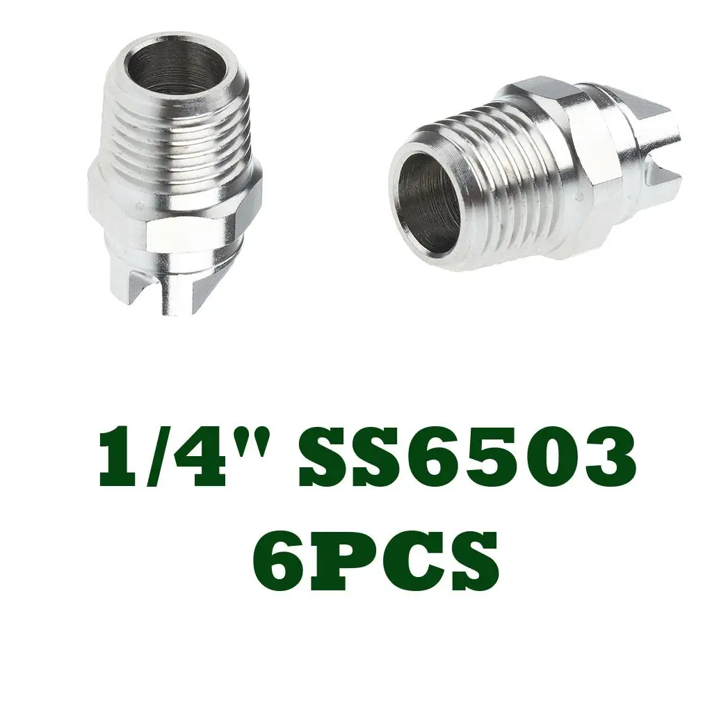 6 1/4 inch Multipurpose High Pressure Sprayer Fan Nozzle Tips Surface Cleaner Nozzle Parts 65 Degree 03