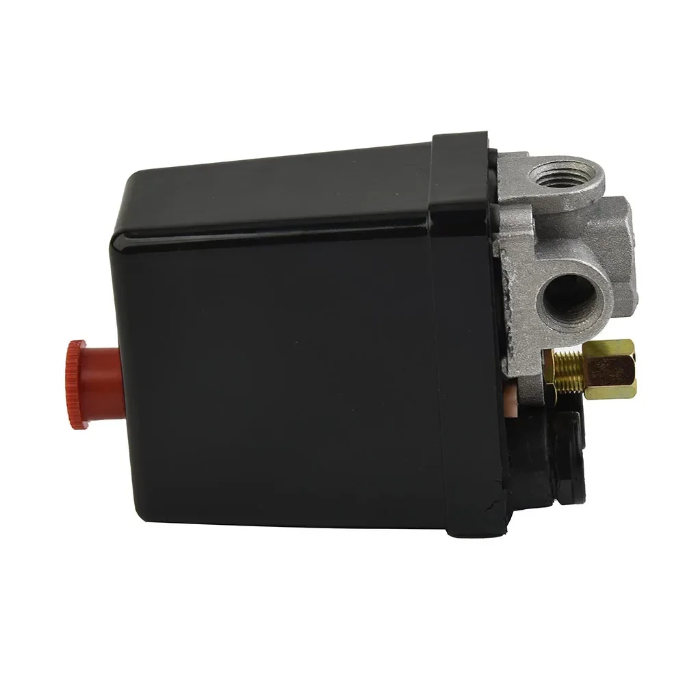 Heavy Duty Air Compressor Pressure Switch Control Valve Replacement Parts 4 Port 1/4” 220-240V Air Tool Accessories