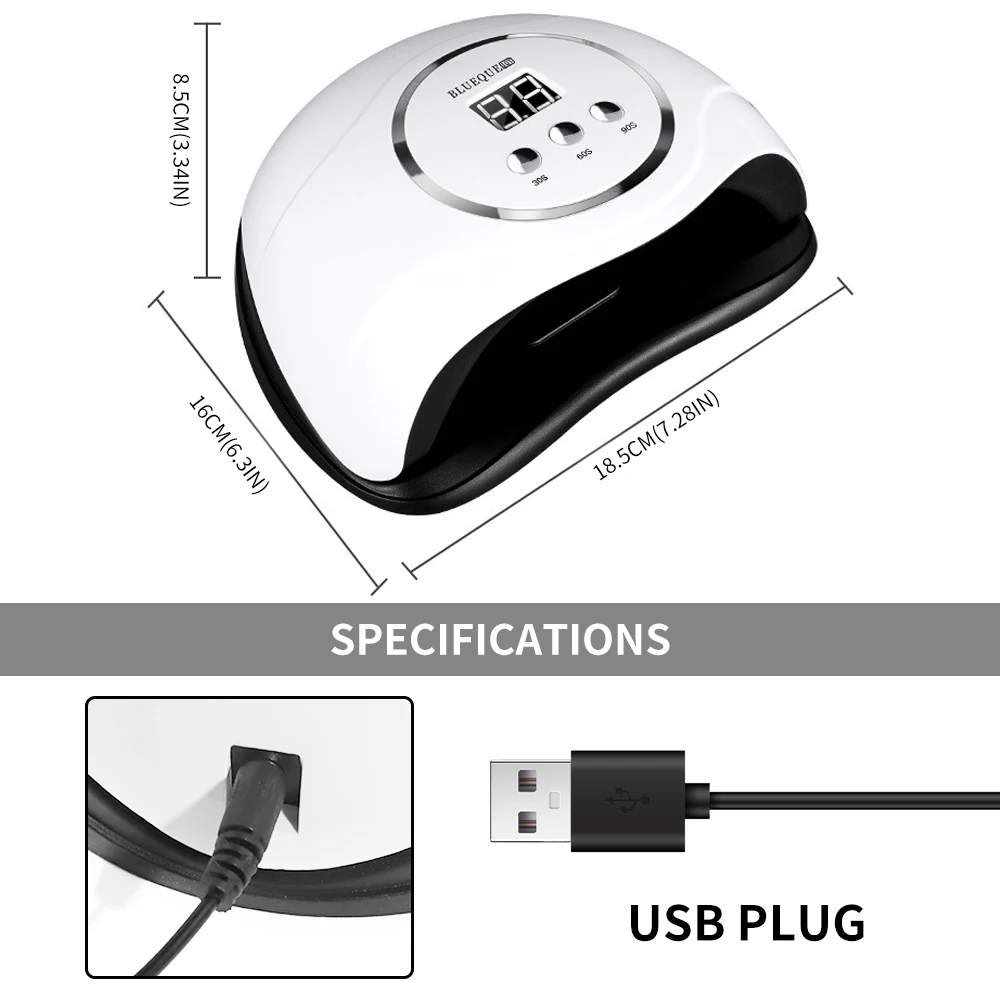 Gorący paznokieć suszarka przenośny kabel USB użytku domowego lampa do paznokci do suszenia utwardzania paznokci lakier z 24pcs koraliki UV lampa LED