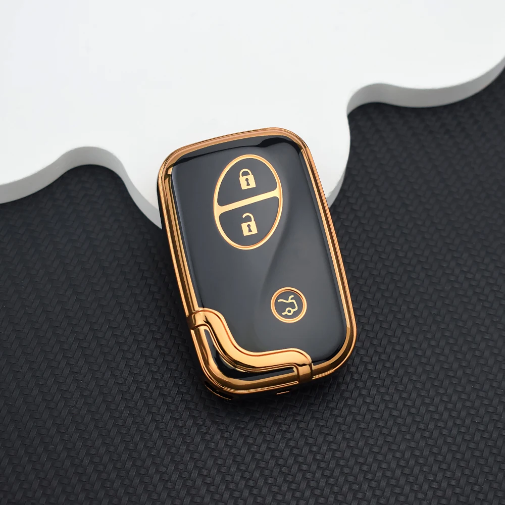 3 Buttons TPU Car Key Shell Smart Remote Key Fob Case for Lexus GS430 ES350 GS350 LX570 IS350 RX350 IS250 Keyless