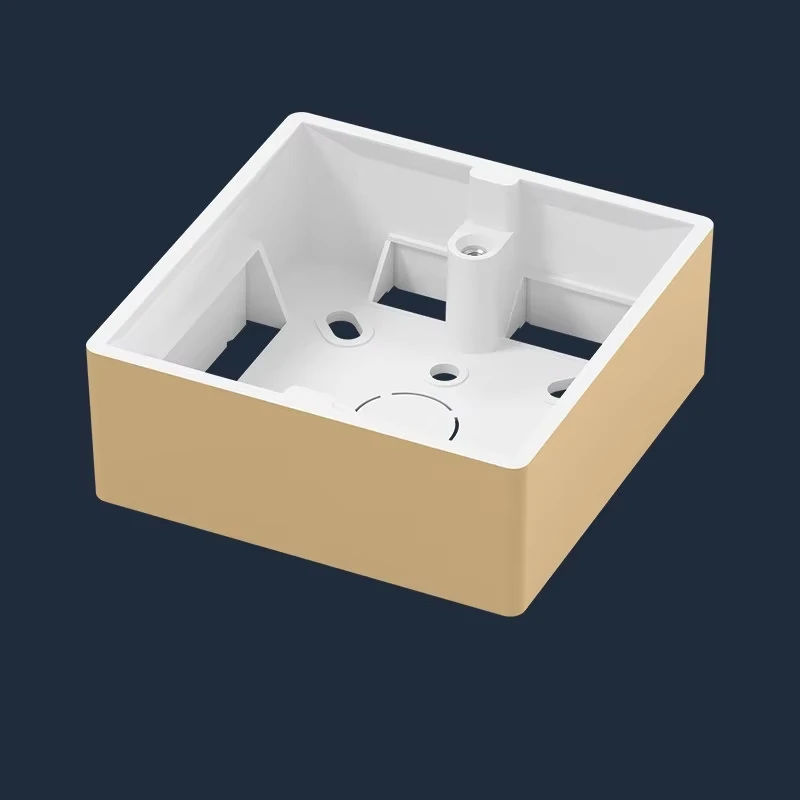 Picture 7: Fire Red Ultra-thin Surface-mounted Bottom Box Wire Box 86 Type 35 Surface Box Panel Junction Box British Standard Red Box