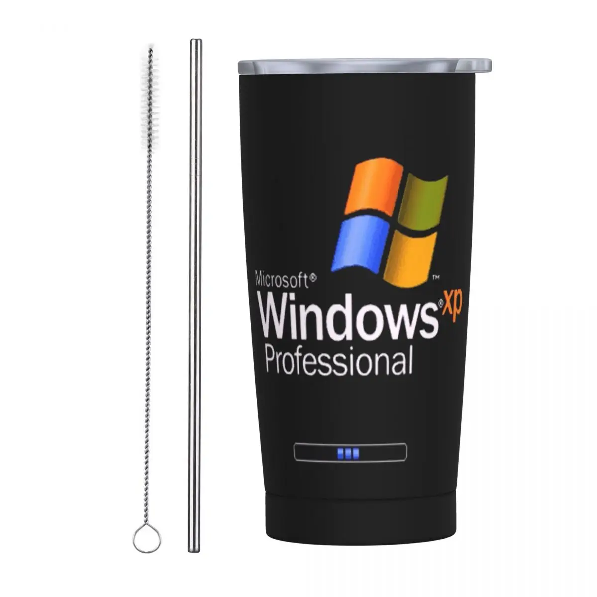 Windows 95 Geeks Nerd Mesh Stainless Steel Tumbler Vacuum Insulated Mug Thermal Cold Cup Straws With Lid 20oz