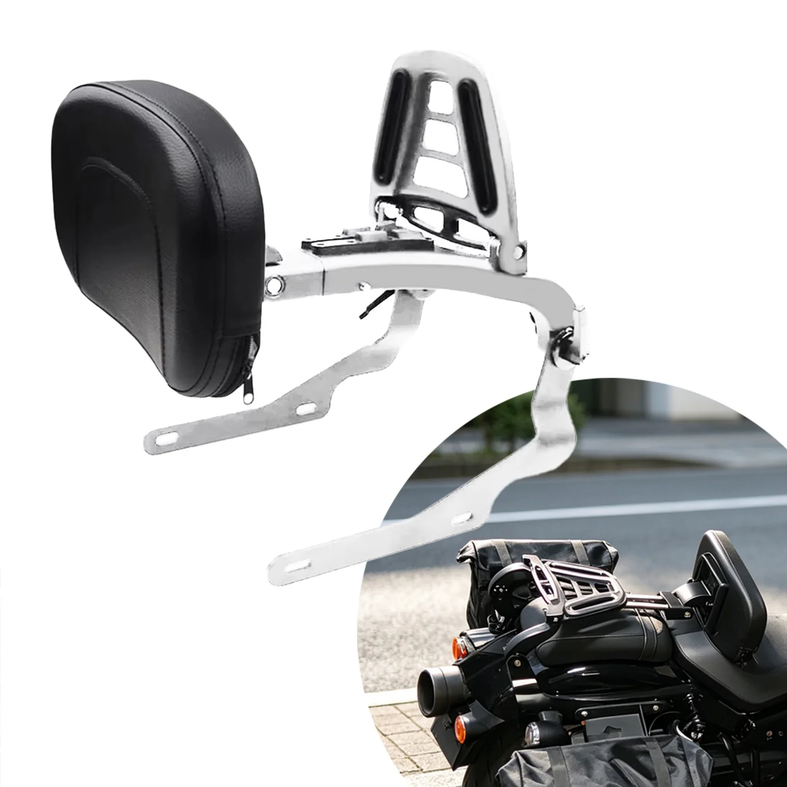 

For Harley Nightster RH 975 Nightster Special RH975S 22-26 Detachable Driver Sissybar Motorcycle Backrest Passenger Sissy Bar
