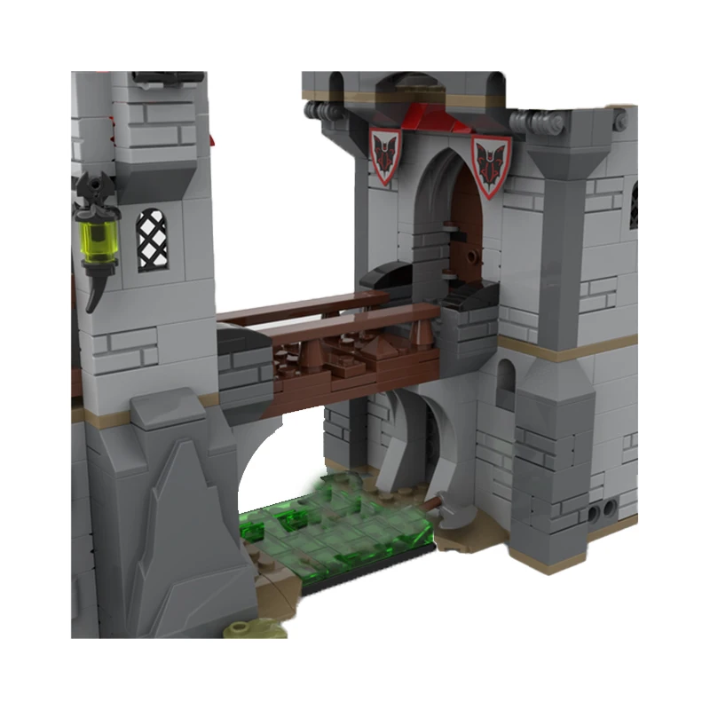 Middeleeuwen Ridders Castle Series Night Lord 'S Lair Moc Bouwstenen Model Technische Stenen Assemblage Speelgoed Kind Vakantie Geschenken