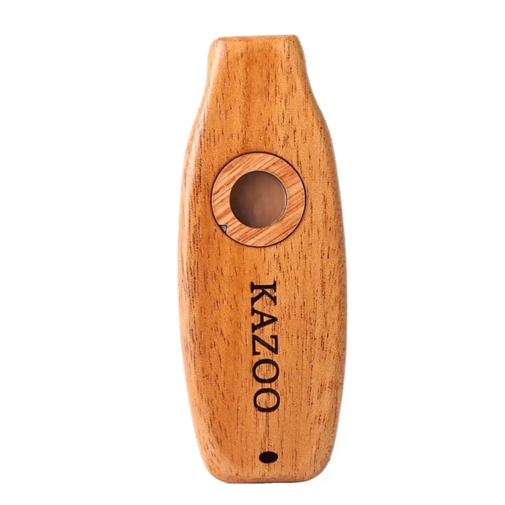 Wooden Wooden Kazoo Instruments With Lanyards Lightweight Accompaniment Kazoo Learn Easily Wear-resistant