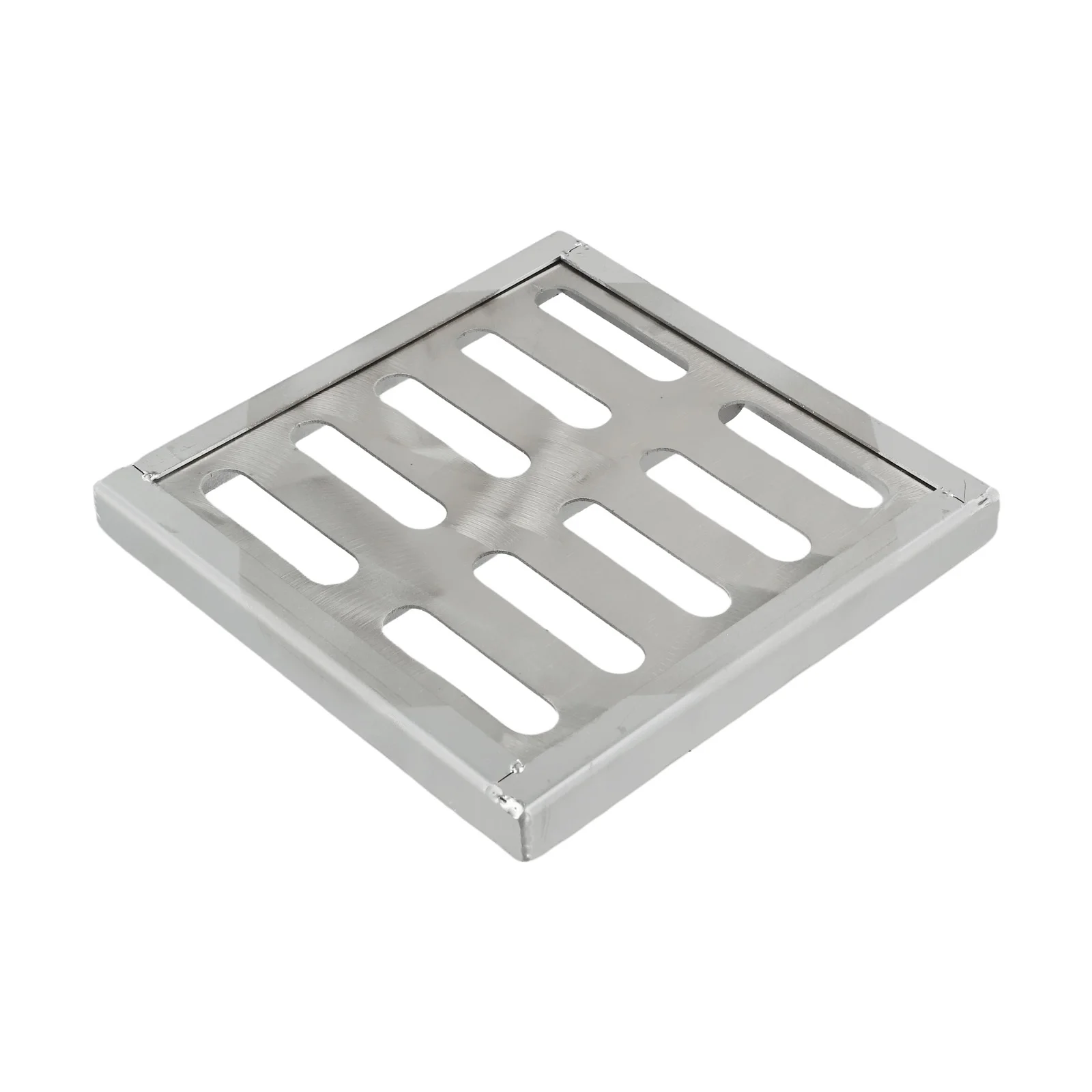 Double Row Hole Drain Grate Made of Stainless Steel for Municipal Outdoor Drainage Needs with Enhanced Clog Prevention Features