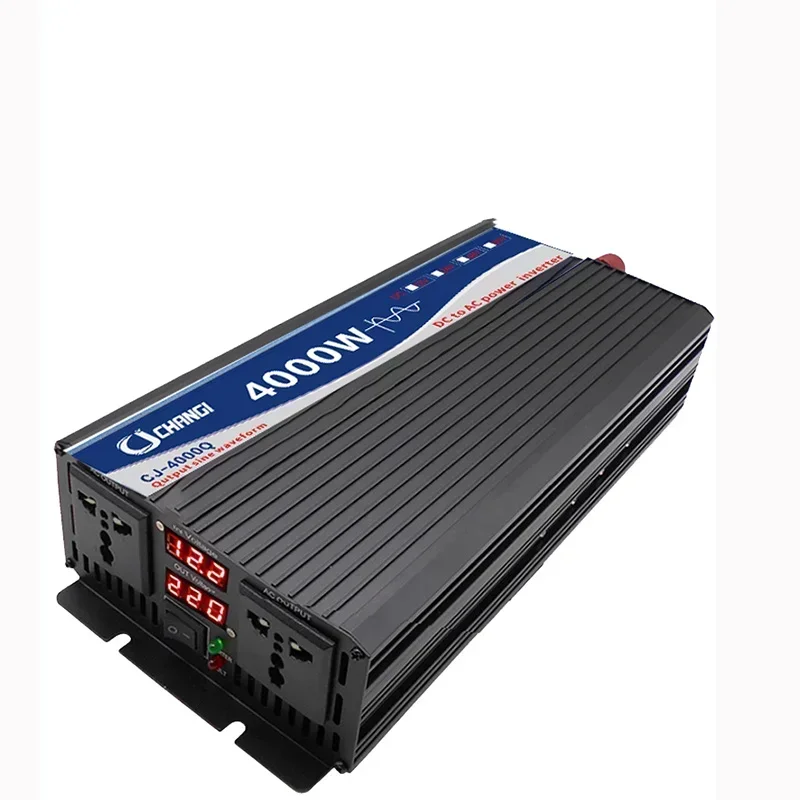 4000W/5000W/6000W/8000W Pure Sine Wave Inverter LED Display Car Converter Voltage Transformer DC 12/24/48/60V TO AC 220V 110V