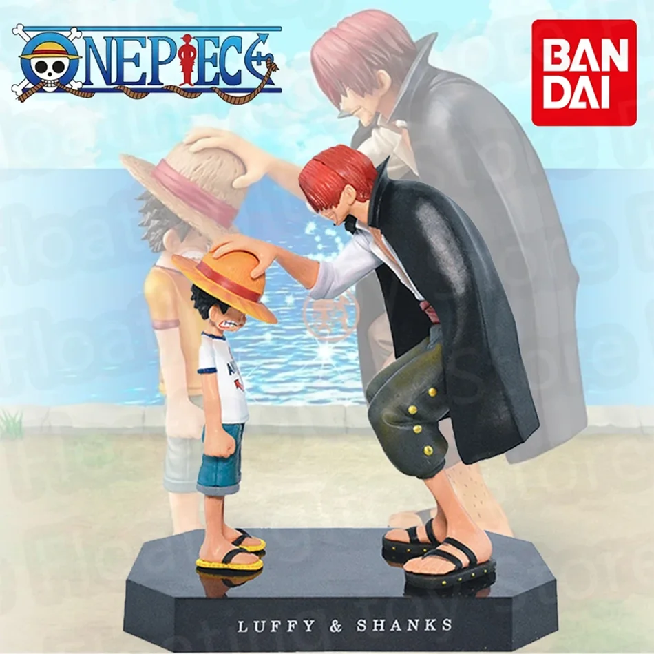 18 cm figurine d'anime une pièce Luffy quatre empereurs tiges chapeau de paille Luffy figurine d'action singe D Luffy Collection modèle poupée jouets