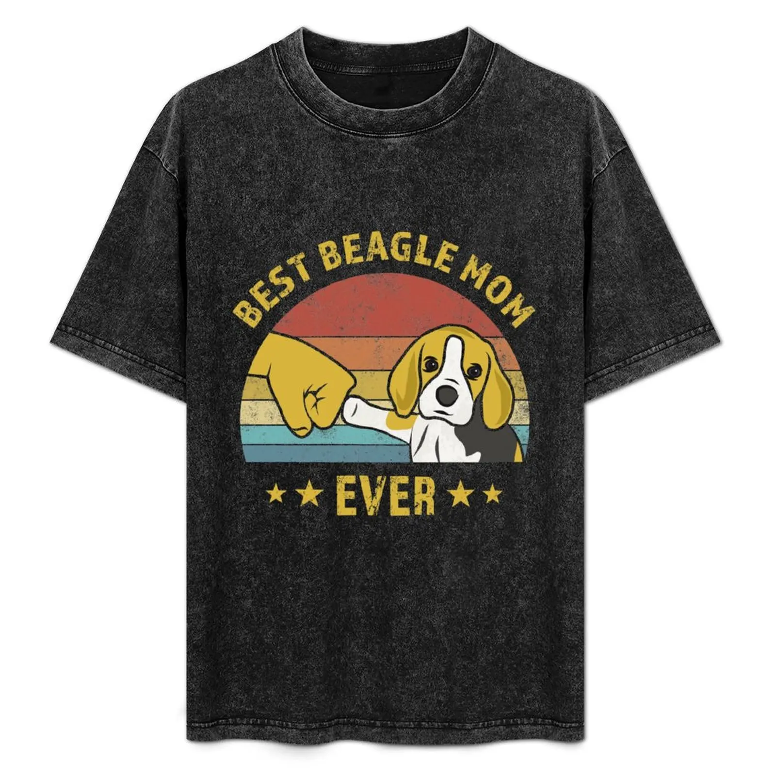 

Best Beagle Mom Ever Design Gift Idea for Dog Owner T-Shirt Independence Day Short Sleeve T-Shirt