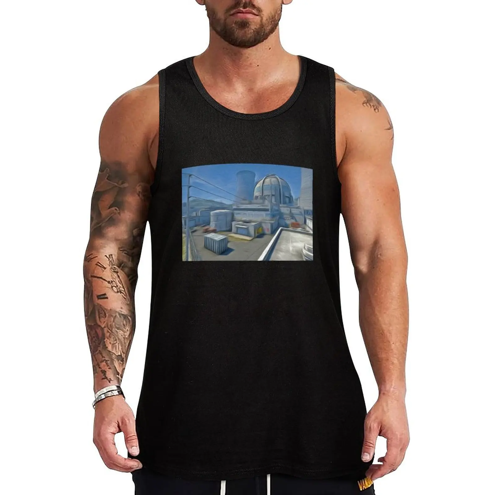 cs:go nuke map edited colors Tank Top gym wear men best selling products