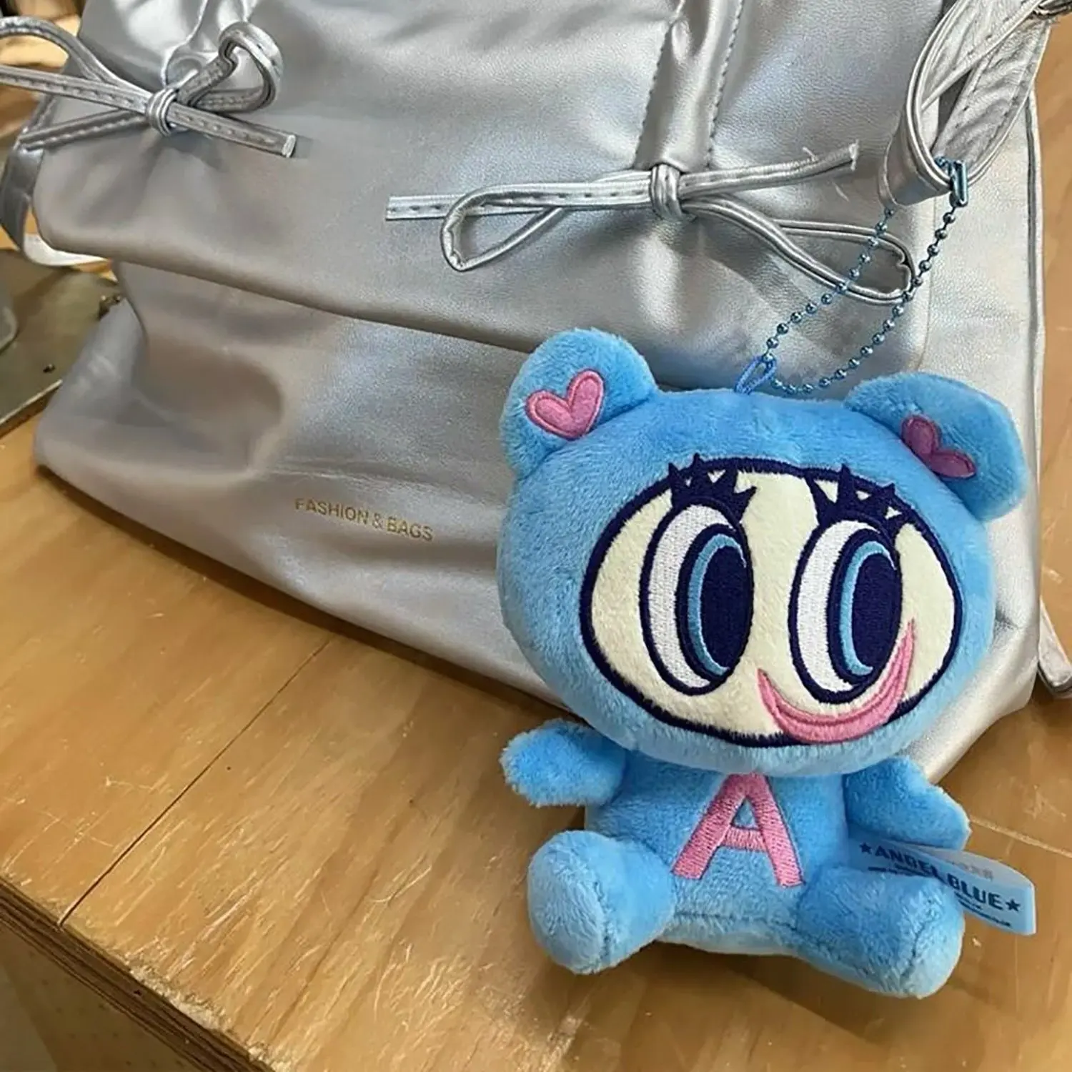 Y2k plush toy Angel Blue Nakamura Kun Pendant Plushtoy Doll Cute Pendant Backpack Bag Doll Toy Pendant  Accessories