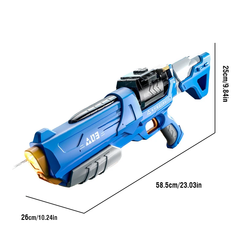 Elektrische Wasserpistole, automatische Wassersaugpistolen, LED-Schießpistole, Wasserpistole, Spiele im Freien, Wasser, Pool, Strand, Spielzeug für Kinder, Jungen