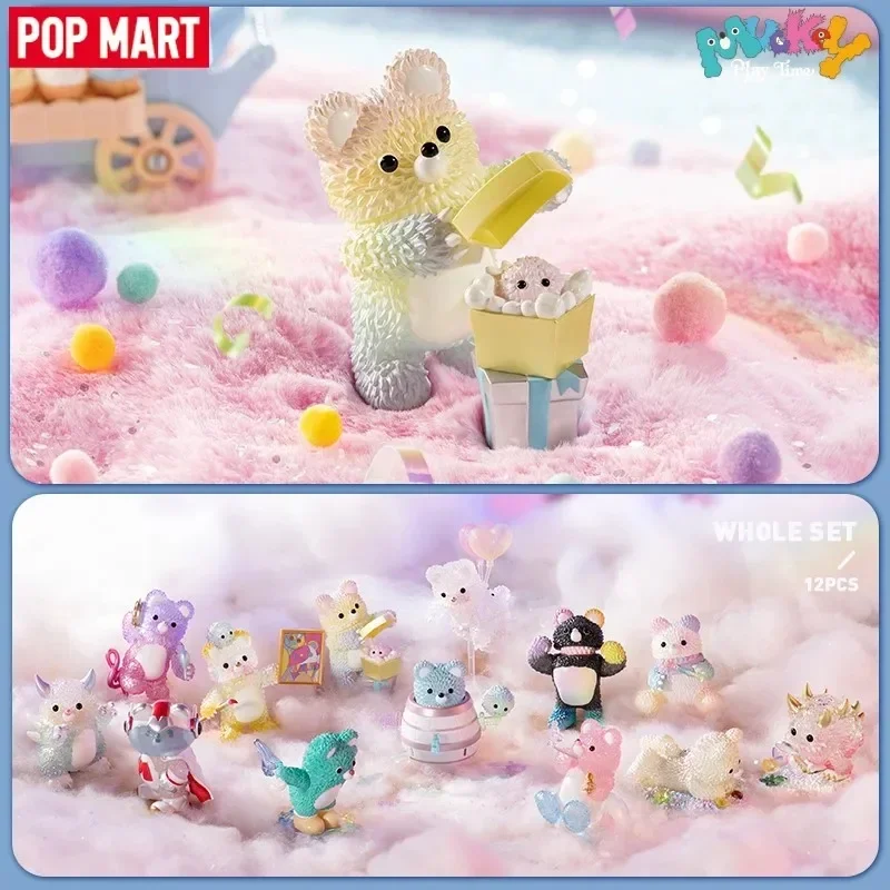 POP MART INSTINCTOY Muckey Play Time Series Blind Box Mystery Box Doll Cute Anime Figure Guess Bag Toys Desktop