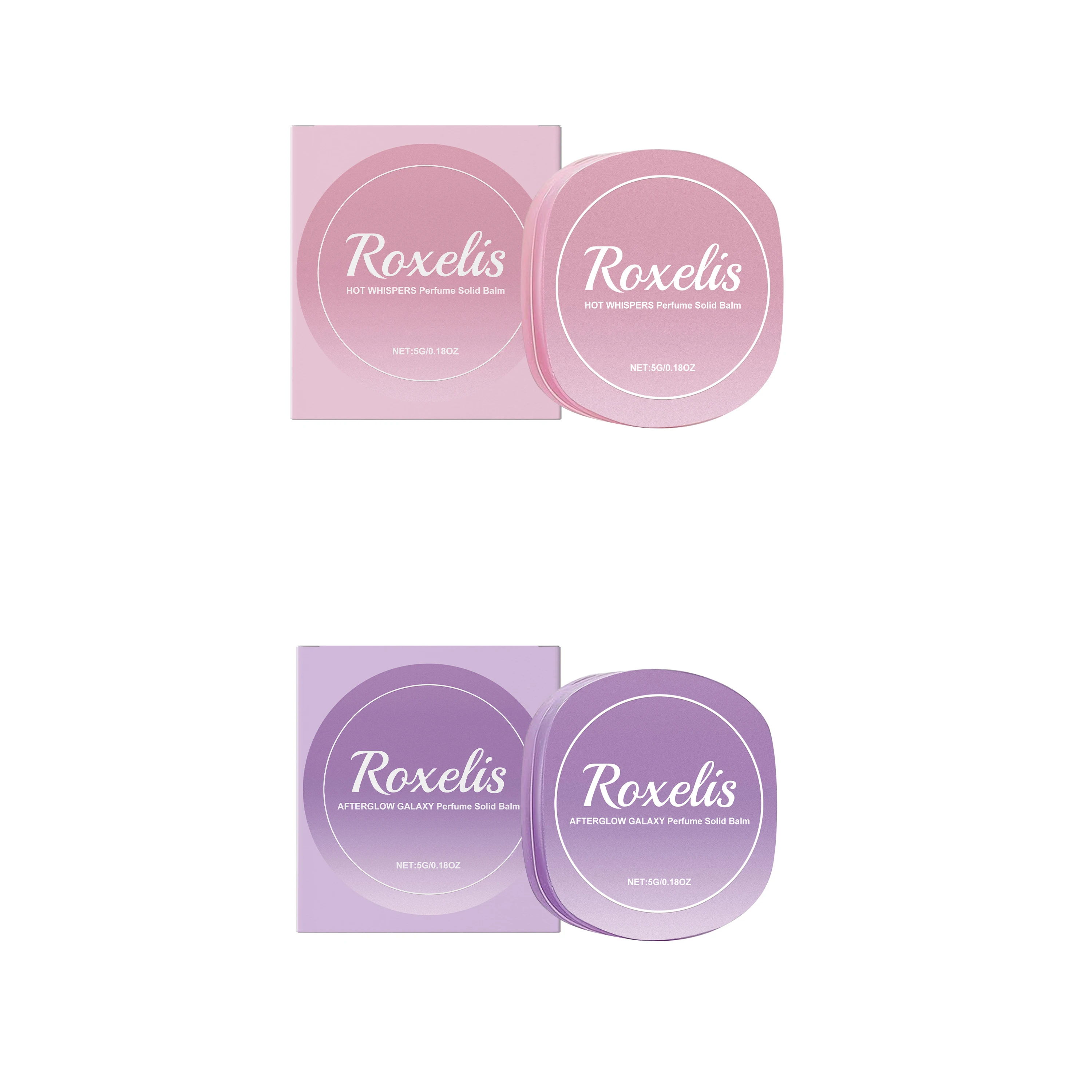Rose Scented Solid Balm, Lavender Scented Solid Balm, Elegant, Refreshing, Silky Light Scent, Portable Pocket Solid Balm